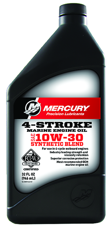 Mercury Fourstroke Synthetic Blend Outboard Oil 946ML