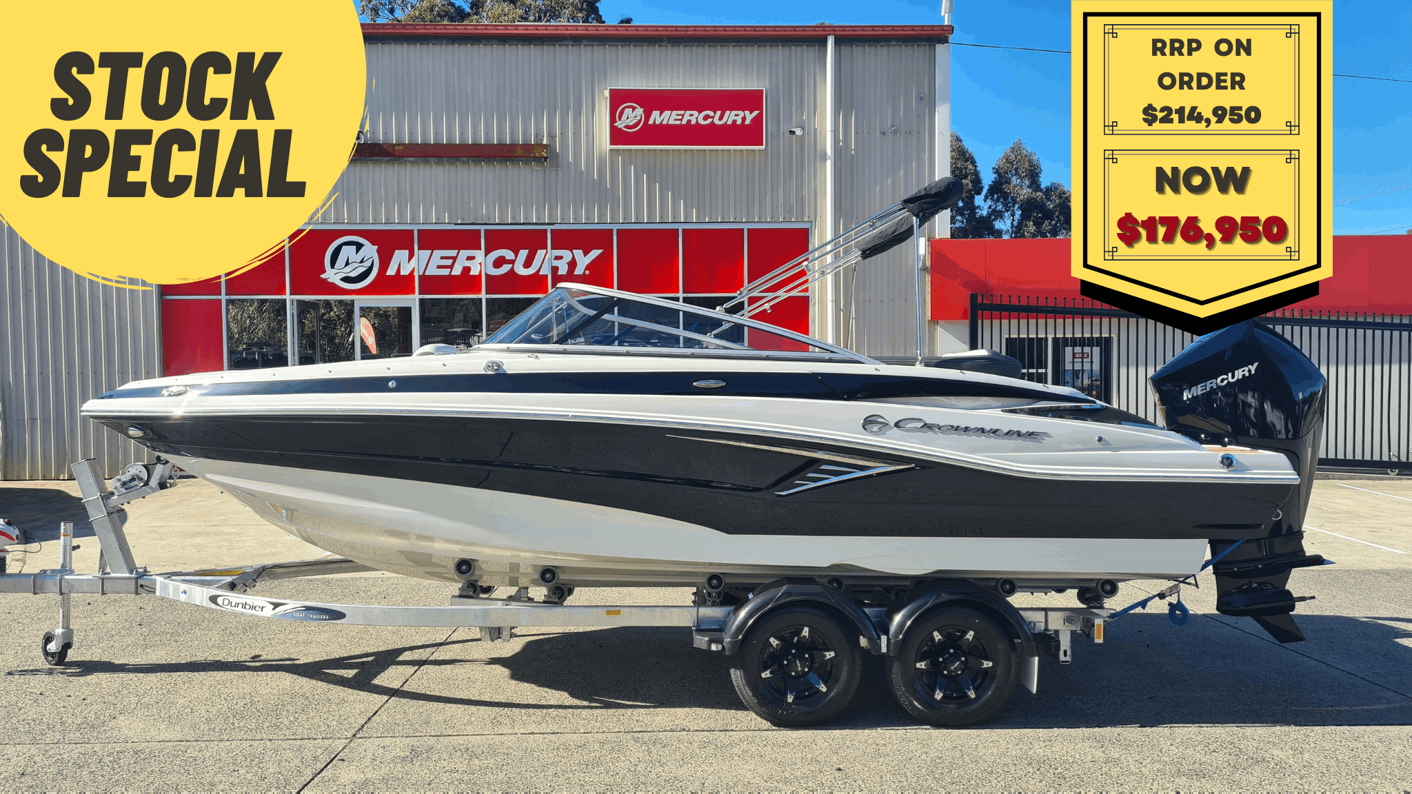 CROWNLINE E215 XS 2022 AT A SPECIAL STOCK PRICE NOW AT ONLY $176,950!