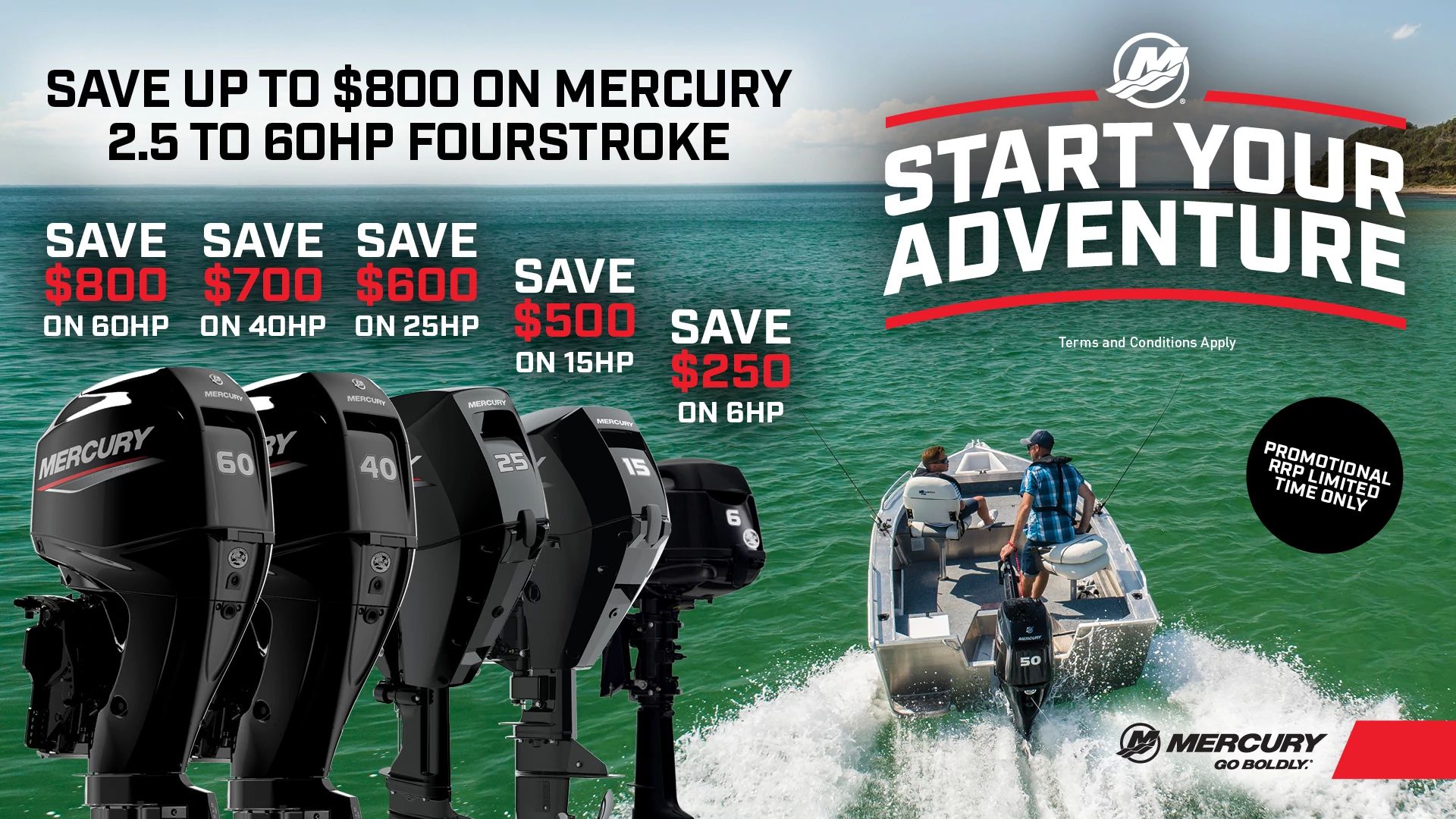 Start Your Adventure with Mercury Marine Outboards!